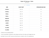 Ride Engine Saber V2 Women's Palm Harness Kite Size chart